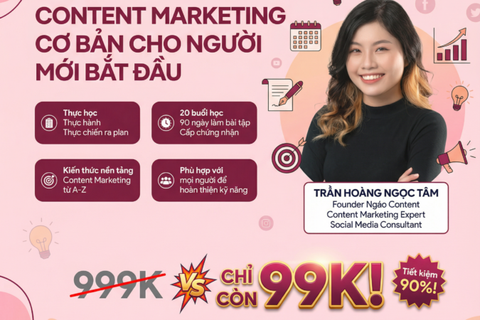 Khóa Học Ngáo Content – Học Content Marketing Cho Người Mới Bắt Đầu