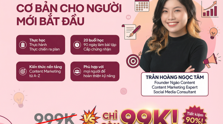 Khóa Học Ngáo Content – Học Content Marketing Cho Người Mới Bắt Đầu