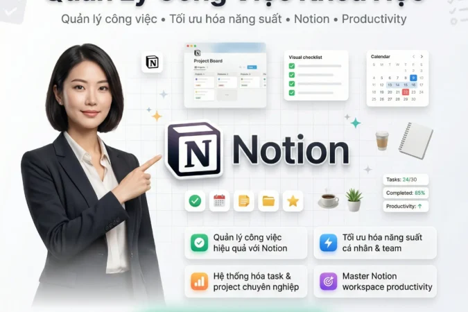 Khóa Học Notion Workspace – Quản Lý Công Việc Khoa Học Từ A–Z