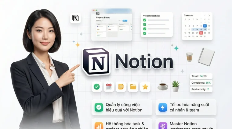 Khóa Học Notion Workspace – Quản Lý Công Việc Khoa Học Từ A–Z