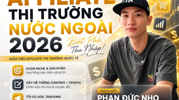 Khóa Học Affiliate Thị Trường Nước Ngoài Phan Đức Nho – Affiliate Global 2026