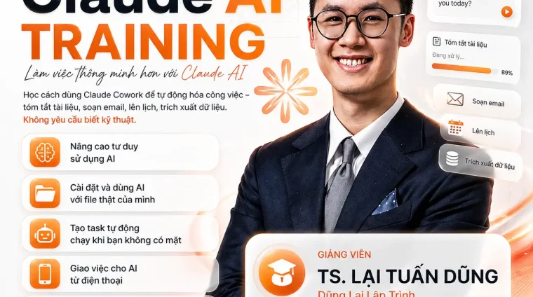 Khóa Học Claude AI Training Dũng Lại Lập Trình: Học Cách Dùng Claude Cowork