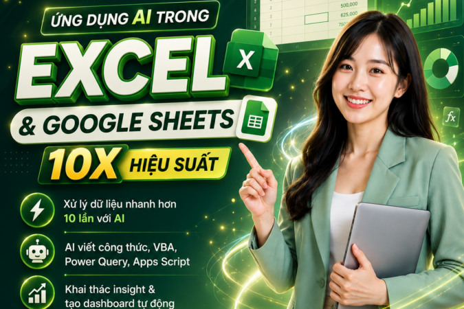 Khóa Học dùng AI trong Excel & Google Sheets 2026