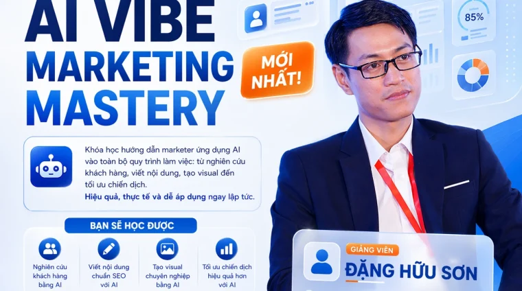Khóa Học AI Vibe Marketing Mastery Learning Thực Chiến – Đặng Hữu Sơn