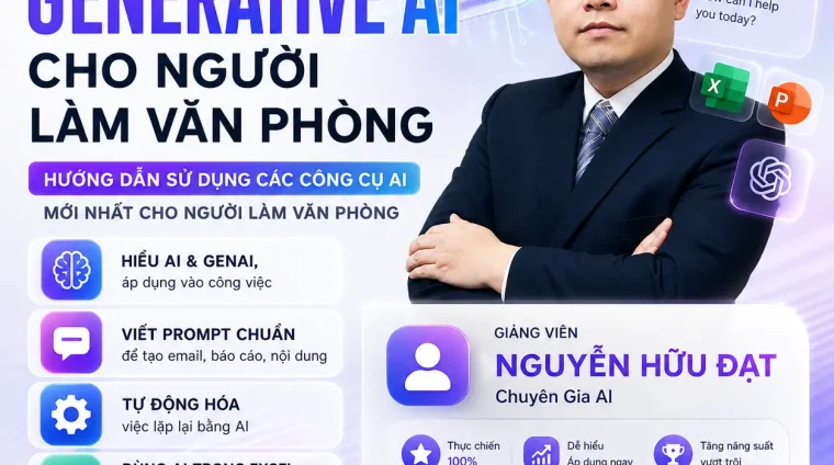 Khóa Học Generative AI Ứng Dụng Cho Người Làm Văn Phòng 2026