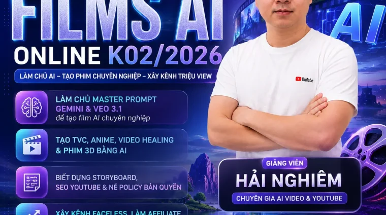 Khóa Học Films AI Online K02/2026 Hải Nghiêm Mới Nhất