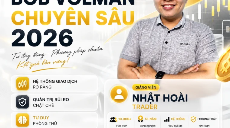 Khóa Học Price Action Thực Chiến Nhật Hoài Trader 2026 – Hệ Thống Trading Đa Thị Trường (Bob Volman)