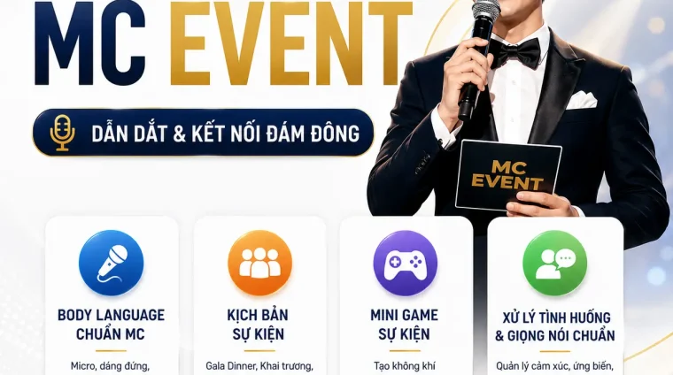 Khóa Học MC Event – Dẫn Dắt & Kết Nối Đám Đông
