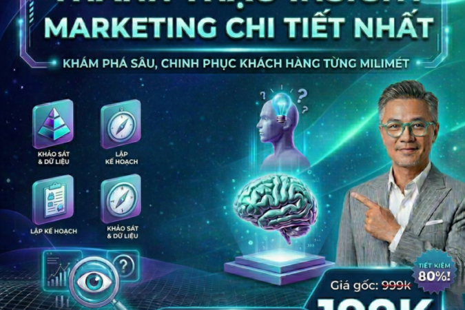 Khóa Học Thành Thạo Insight Trong Marketing – Thấu Hiểu Khách Hàng, Đột Phá Ý Tưởng