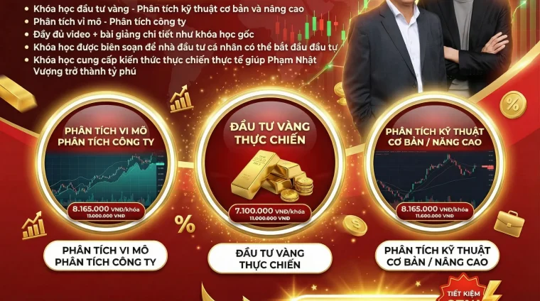 Trọn Bộ Khóa Học Kolia Phan – 3 Khóa Vàng, Chứng Khoán, Vĩ Mô Hay Nhất