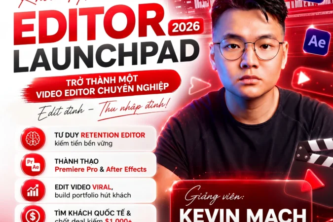 Khóa Học Editor Launchpad Kevin Mach – Lộ Trình Trở Thành Một Editor Chuyên Nghiệp
