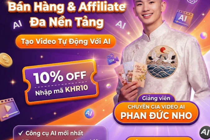 Khóa Học Làm Video AI Bán Hàng & Affiliate Đa Nền Tảng 2026 – Phan Đức Nho