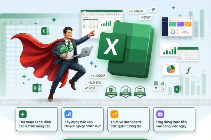 Khóa Học Excel Data Analyze – Xử Lý Dữ Liệu & Xây Dựng Dashboard Thực Tế