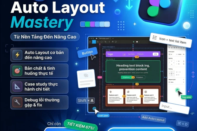 Khóa Học Figma Auto Layout Mastery 2026 – Từ Nền Tảng Đến Nâng Cao