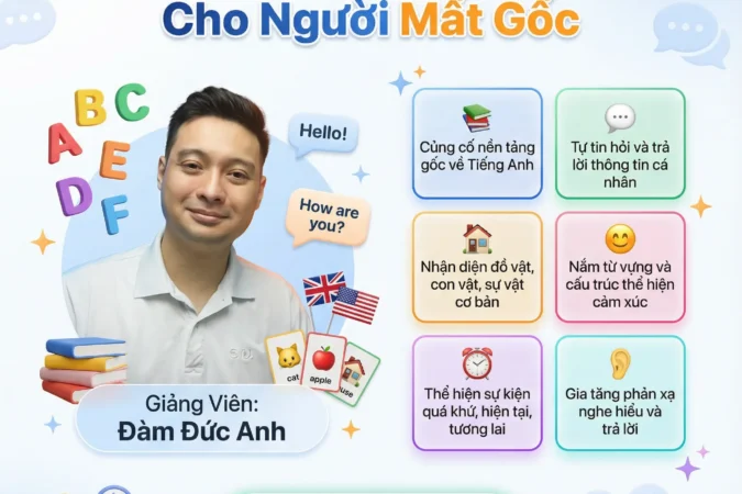 Khóa Học Tiếng Anh Cơ Bản Cho Người Mất Gốc