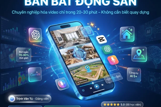 Khóa Học AI Bất Động Sản – Ứng Dụng AI Tạo Video BĐS Chuyên Nghiệp